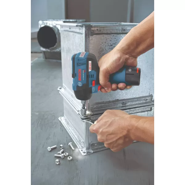 Bosch PS82-02-RT 12V MAX 2.0 Ah Cordless Lithium-Ion EC Brushless 3/8 in. Impact Wrench Kit 
