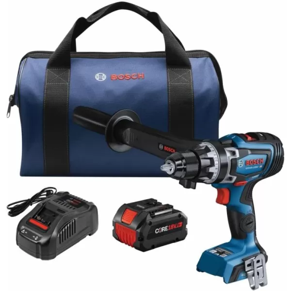 Bosch GSR18V-1330CB14-RT 18V PROFACTOR Brushless Lithium-Ion 1/2 in. Cordless Connected-Ready Drill Driver Kit  