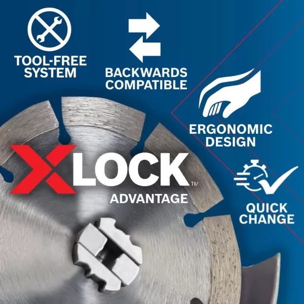 BOSCH CWX27M450 4-1/2 In. x .098 In. X-LOCK Metal Cutting Abrasive Wheel 30 Grit Compatible with 7/8 In. Arbor Type 27A  for Applications in Metal Cutting