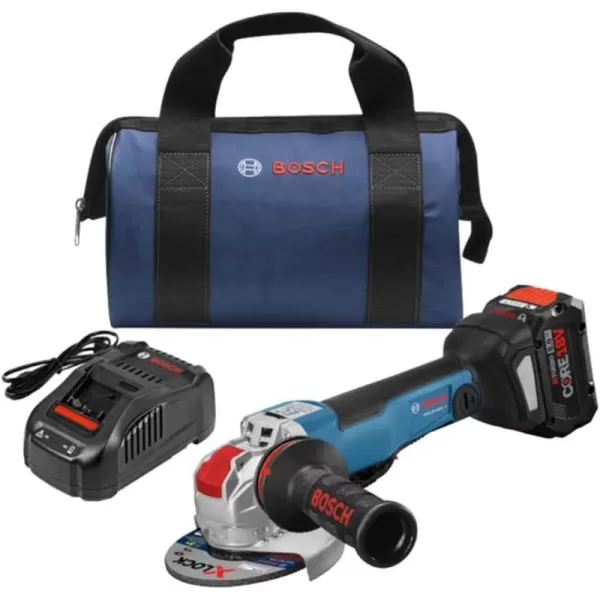 Bosch GWX18V-50PCB14-RT 18V X-LOCK Brushless Lithium-Ion 4-1/2 - 5 in. Cordless Angle Grinder Kit  
