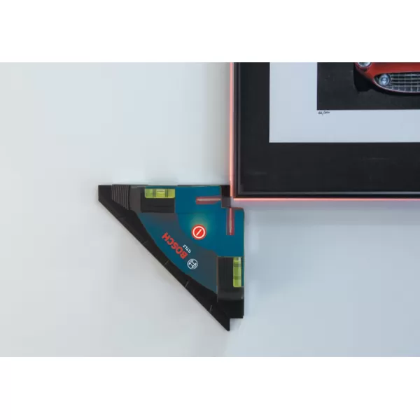 BOSCH GTL3 65 Ft Wall &amp; Floor Covering Laser, Includes 4 AA Batteries, Versatile Steel Positioning Plate, Laser Target, &amp; Pouch