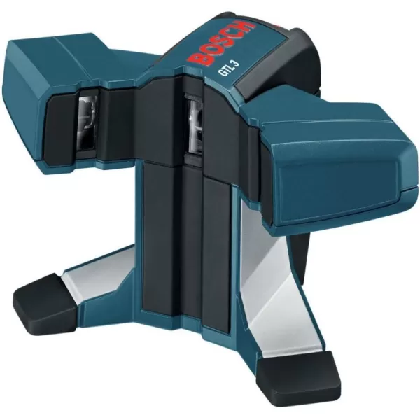BOSCH GTL3 65 Ft Wall &amp; Floor Covering Laser, Includes 4 AA Batteries, Versatile Steel Positioning Plate, Laser Target, &amp; Pouch