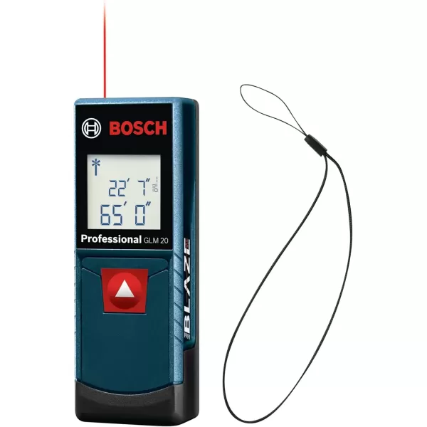 imageBOSCH GLM10023 100 Ft Blaze Laser Distance Measure Includes 2 AA Batteries65 FT