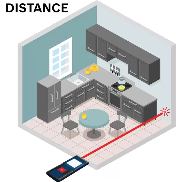 imageBOSCH GLM10023 100 Ft Blaze Laser Distance Measure Includes 2 AA Batteries65 FT