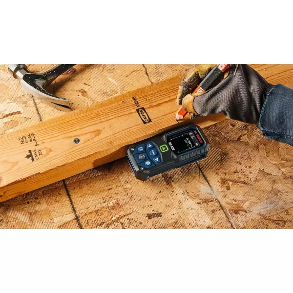 imageBOSCH GLM16522 165 Ft Blaze Laser Distance Measure Includes 2 AA Batteries Belt Clip ampamp PouchGreen Laser