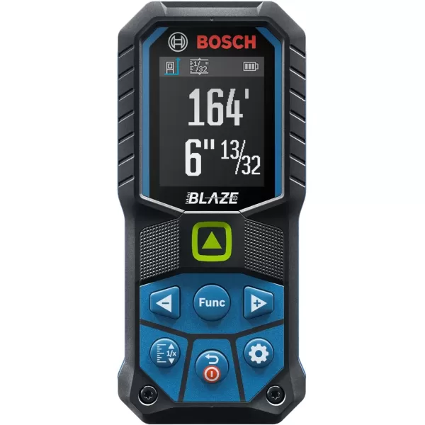 imageBOSCH GLM16522 165 Ft Blaze Laser Distance Measure Includes 2 AA Batteries Belt Clip ampamp PouchGreen Laser