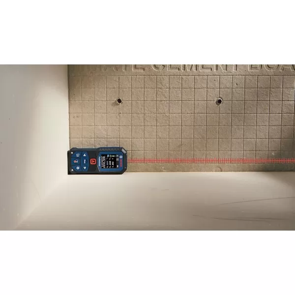 imageBOSCH GLM16522 165 Ft Blaze Laser Distance Measure Includes 2 AA Batteries Belt Clip ampamp PouchRed Laser