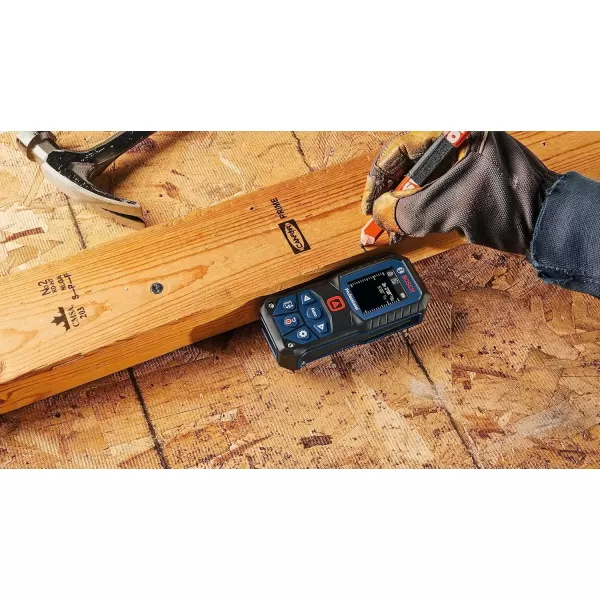 imageBOSCH GLM16522 165 Ft Blaze Laser Distance Measure Includes 2 AA Batteries Belt Clip ampamp PouchRed Laser