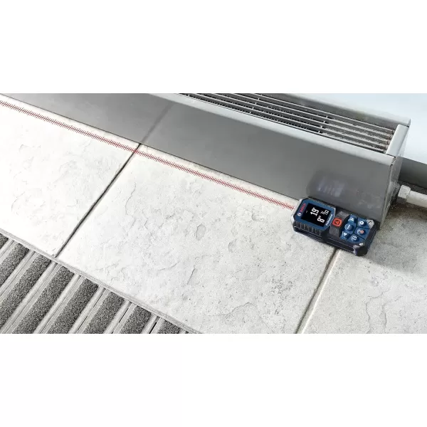 imageBOSCH GLM16522 165 Ft Blaze Laser Distance Measure Includes 2 AA Batteries Belt Clip ampamp PouchRed Laser