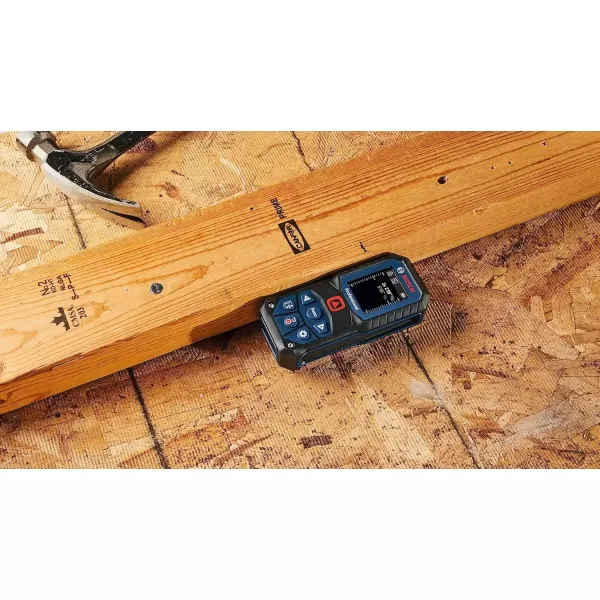 imageBOSCH GLM16522 165 Ft Blaze Laser Distance Measure Includes 2 AA Batteries Belt Clip ampamp PouchRed Laser