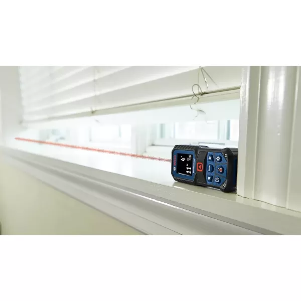 imageBOSCH GLM16522 165 Ft Blaze Laser Distance Measure Includes 2 AA Batteries Belt Clip ampamp PouchRed Laser