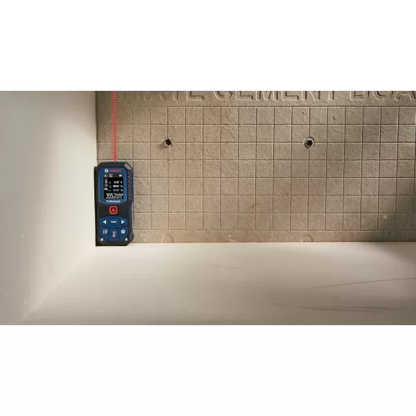imageBOSCH GLM16522 165 Ft Blaze Laser Distance Measure Includes 2 AA Batteries Belt Clip ampamp PouchRed Laser