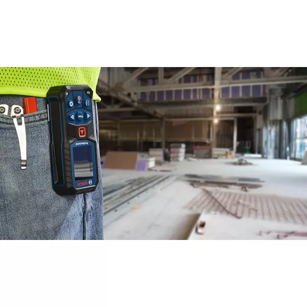 imageBOSCH GLM16522 165 Ft Blaze Laser Distance Measure Includes 2 AA Batteries Belt Clip ampamp PouchRed Laser