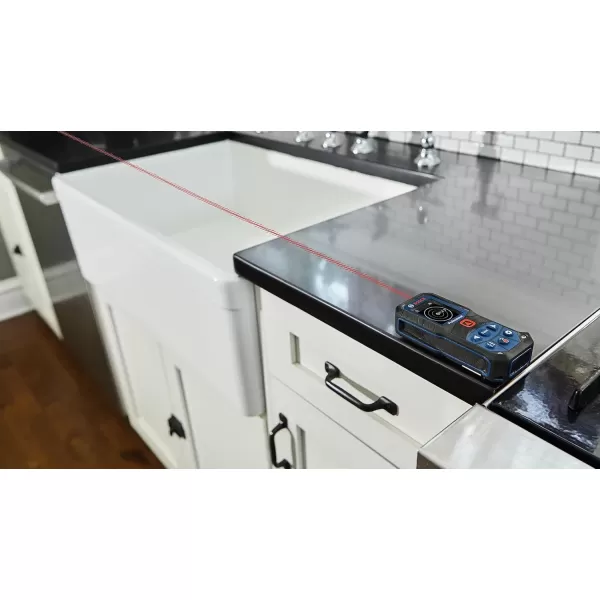 imageBOSCH GLM16522 165 Ft Blaze Laser Distance Measure Includes 2 AA Batteries Belt Clip ampamp PouchRed Laser