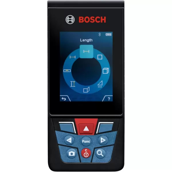 imageBOSCH GLM400C 400 Ft Blaze Outdoor Connected Laser Measure with Camera Viewfinder Includes 3 AA Batteries Hand Strap ampamp PouchLiIon Battery Version