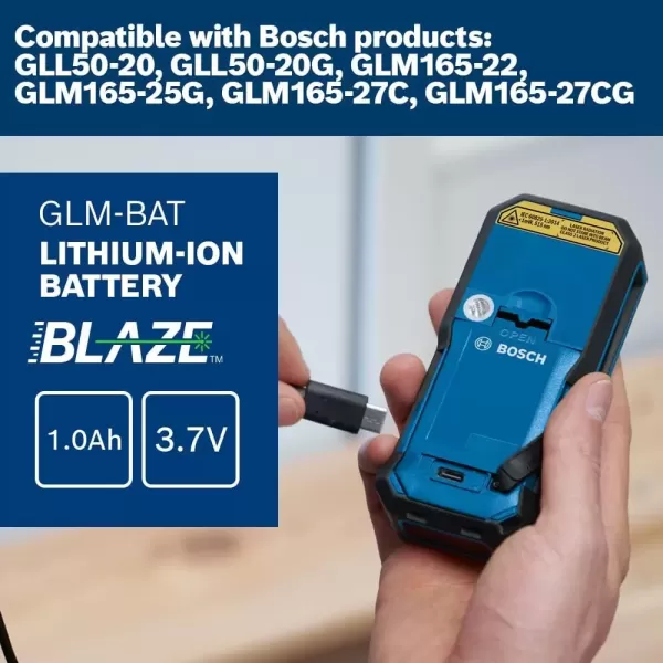 imageBosch GLMBAT 37V LithiumIon 10 Ah Battery Includes USBA to USBC Cable