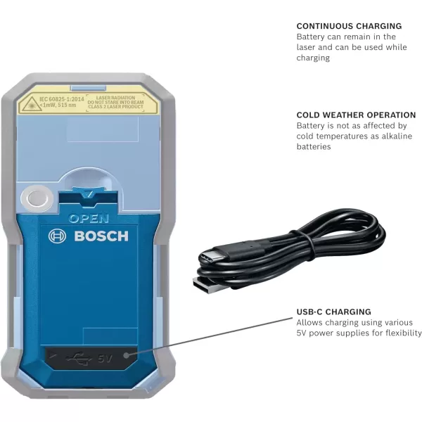 imageBosch GLMBAT 37V LithiumIon 10 Ah Battery Includes USBA to USBC Cable