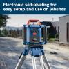 imageBOSCH GRL200040HVK REVOLVE SelfLeveling HorizontalVertical Rotary Laser Kit Includes Tripod Grade Rod Laser Receiver 2 D Batteries 4 AA Batteries Hard Carrying Case ampamp Accessories2000 ft Rotary Laser Kit wRemote