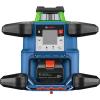 imageBOSCH GRL400080CHVK REVOLVE 18V Connected SelfLeveling HorizontalVertical Rotary Laser Kit Includes CORE18V 4 Ah Battery ampamp Charger Tripod Grade Rod Receiver Carrying Case ampamp AccessoriesGREEN  4000 ft Rotary Laser Kit wRemote