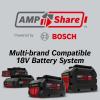 imageBOSCH GPB18V2CN 18V Compact Portable Jobsite Radio with Bluetooth 50 100 Ft Range 120V ACDC Power Adapter Included