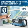 imageBOSCH GPB18V2CN 18V Compact Portable Jobsite Radio with Bluetooth 50 100 Ft Range 120V ACDC Power Adapter Included