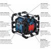 imageBOSCH GPB18V5CN 18V Jobsite Radio with Bluetooth 50 and Power Station