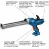 imageBOSCH GCG18V20N 18V 20oz Cage Caulk and Adhesive Gun Bare Tool29oz Cage Caulk and Adhesive Gun