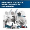 imageBOSCH GCM12SD 15 Amp 12 Inch Corded DualBevel Sliding Glide Miter Saw with 60 Tooth Saw BladeMiter Saw