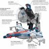 imageBOSCH GCM18V12GDCN14 PROFACTOR 18V 12 In DualBevel Glide Miter Saw Kit with 1 CORE18V 8 Ah High Power Batteryw 18V 8 Ah Battery