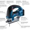 imageBOSCH GST18V60CN 18V Brushless Connected TopHandle Jig Saw 3800 SPM LED Light Toolfree Blade Change Bare Tool