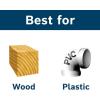 imageBOSCH T101B100 100Pack 4 In 10 TPI TShank Jig Saw Blades Ideal for Clean Cuts in Hard ampamp Soft Wood Plywood Plastics OSB Laminated Particle Board