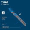 imageBOSCH T5002 TShank MultiPurpose Jigsaw Blades 10 Piece Assorted Jig Saw Blade Set for Cutting Wood and Metal
