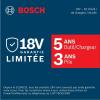 imageBOSCH GXL18V496B22 18V 4Tool Combo Kit with Compact Tough 12 In DrillDriver TwoInOne 14 In and 12 In BitSocket Impact Driver Compact Reciprocating Saw LED Worklight and 2 Ah Batteries