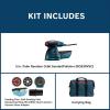 imageBOSCH ROS20VSC Palm Sander 25 Amp 5 Inch Corded Variable Speed Random Orbital Sander Polisher Kit with Dust Collector and Soft Carrying BagSander with Soft Carrying Bag