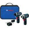 imageBOSCH 12V Max Cordless 2Tool Combo Kit with TwoSpeed Pocket Driver Impact Driver and 2 2 Ah Batteries CLPK27120Combo Kit