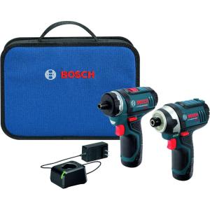 imageBOSCH 12V Max Cordless 2Tool Combo Kit with TwoSpeed Pocket Driver Impact Driver and 2 2 Ah Batteries CLPK27120Combo Kit