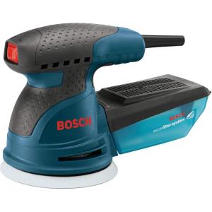 imageBOSCH ROS20VSC Palm Sander 25 Amp 5 Inch Corded Variable Speed Random Orbital Sander Polisher Kit with Dust Collector and Soft Carrying BagSander with Case