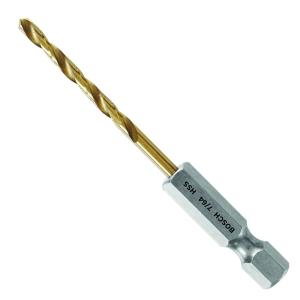 imageBOSCH TI9IM 9Piece Assorted Set Titanium Nitride Coated Metal Drill Bits  Impact Tough with ImpactRated Hex Shank Ideal for HeavyGauge Carbon Steels Light Gauge Metal Hardwood764 Diameter