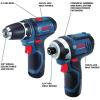 imageBOSCH 12V Max 2Tool Brushless Combo Kit with 38 In DrillDriver 14 In Hex Impact Driver and 2 2 Ah Batteries GXL12V220B2212V Kit