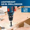 imageBOSCH 12V Max 2Tool Brushless Combo Kit with 38 In DrillDriver 14 In Hex Impact Driver and 2 2 Ah Batteries GXL12V220B2212V Kit