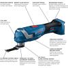 imageBOSCH GOP18V34N 18V Brushless StarlockPlus Oscillating MultiTool Bare Tool Cordless Variable Speed with 114 In BiMetal Plunge Cut BladeTool Only