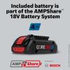 imageBOSCH GOP18V34N 18V Brushless StarlockPlus Oscillating MultiTool Bare Tool Cordless Variable Speed with 114 In BiMetal Plunge Cut Bladew 18V 4 Ah Battery