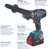 imageBOSCH GXL18V260B26 18V 2Tool Combo Kit with 12 In Hammer DrillDriver 14 In and 12 In TwoInOne BitSocket Impact Driver 1 CORE18V 8 Ah Battery and 1 CORE18V 4 Ah Battery