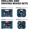 imageBOSCH MS4034 34Piece Drilling and Driving Mixed Set with Included Case for Applications in Wood Metal Masonry91pc