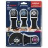 imageBOSCH OSL005C 5Piece Starlock Oscillating Multi Tool Assorted Set Blades for Mixed Applications in Metal Wood and Other General Purpose Materials with Included Case5Piece Set
