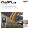 imageBOSCH OSL114C3 3Pack 114 in Starlock Oscillating Multi Tool Metal ampamp More Carbide Extreme Plunge Cut Blades for Cutting Iron Bar Metal Wood with Nails Drywall and Tile114 In  34 In