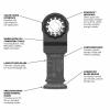 imageBOSCH OSL114F3 3Pack 114 In Starlock Oscillating Multi Tool All Purpose BiMetal Plunge Cut Blades for Applications in Wood Wood with Nails Drywall PVC Metal Nails and Staples114 In