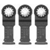 imageBOSCH OSL114F3 3Pack 114 In Starlock Oscillating Multi Tool All Purpose BiMetal Plunge Cut Blades for Applications in Wood Wood with Nails Drywall PVC Metal Nails and Staples114 In
