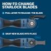 imageBOSCH OSL214K 1Piece 214 in Starlock Oscillating Multi Tool Soft Materials BiMetal Caulk Knife Blade for Removing Caulk and Sealants114 In