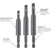 imageBosch CC2430 ClicChange 14 in SelfCentering Drill Bit Assortment 3Piece3pc Set